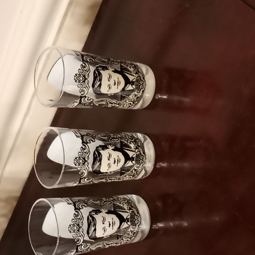 VINTAGE JFK Drinking Glasses total of  3
